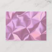 Moderne Damesmode Roze Bedankt Logo Visitekaartje (Achterkant)
