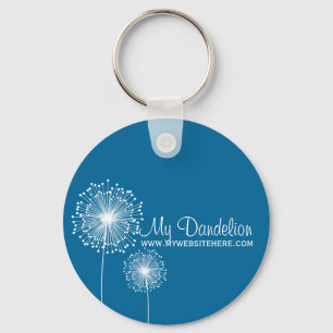 Moderne Dandelion Flower CUSTOM COLOR Sleutelhange Sleutelhanger