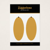 Moderne Dangle Oorbellen Sieraden Display Kaart (Voorkant)