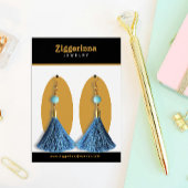 Moderne Dangle Oorbellen Sieraden Display Kaart