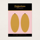 Moderne Dangle Oorbellen Sieraden Display Kaart (Voorkant)