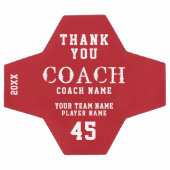 Moderne Dank coach naam team nummer Voetbal (Enkel)