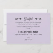 Moderne Dank Je Foto Universiteit Statistieken Pla Aankondiging (Achterkant)