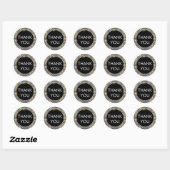 Moderne Dank Je Ronde Sticker (Vel)