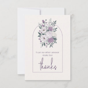 Moderne Dank Je Wel Elegante Lavendel Bloemboog Bedankkaart