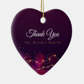 Moderne dank u aangepaste kerstboomdecoratie keramisch ornament (Rechts)