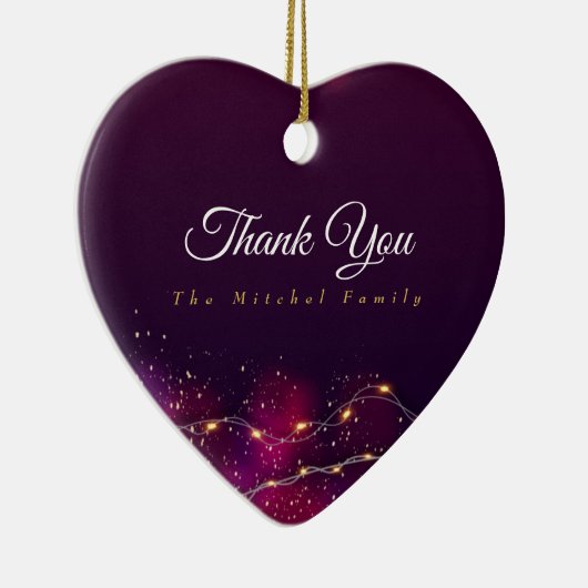 Moderne dank u aangepaste kerstboomdecoratie keramisch ornament (Rechts)