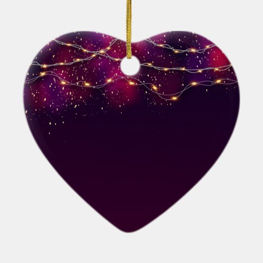 Moderne dank u aangepaste kerstboomdecoratie keramisch ornament (Achterkant)