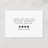 Moderne Dank u Bedrijfs het Invoegen van het Pakke Informatiekaartje (Achterkant)