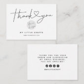 Moderne Dank u Bedrijfs het Invoegen van het Pakke Informatiekaartje (Voorkant / Achterkant)