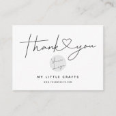 Moderne Dank u Bedrijfs het Invoegen van het Pakke Informatiekaartje (Voorkant)