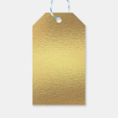 Moderne dank u Business QR Code Gold folie Cadeaulabel (Achterkant)