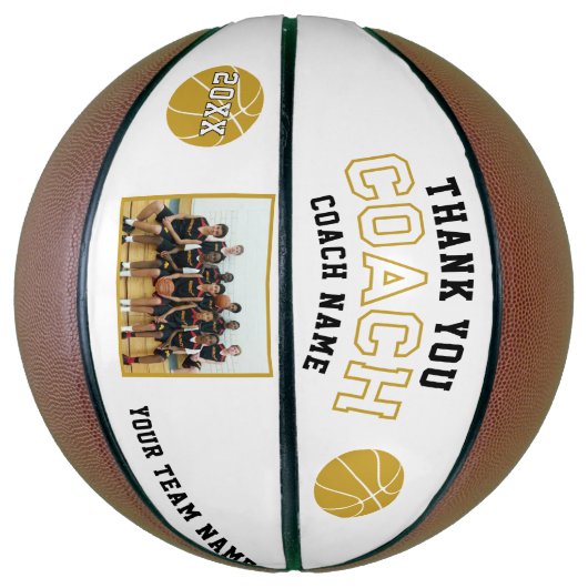 Moderne Dank u Coach Team Foto Basketbal (Verticaal)