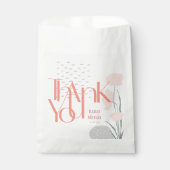 Moderne dank u Coral gunstzakken Bedankzakje (Voorkant)