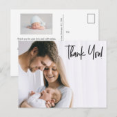 Moderne, dank u de foto's van de Baby BOY van het  Aankondigingskaart (Voorkant / Achterkant)