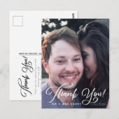 Moderne dank u foto briefkaart (Voorkant / Achterkant)