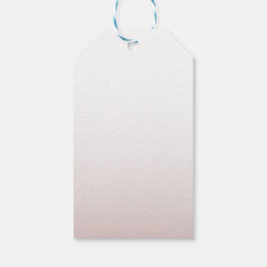 Moderne dank u kalligrafie Roos gouden bruiloft Cadeaulabel (Achterkant)