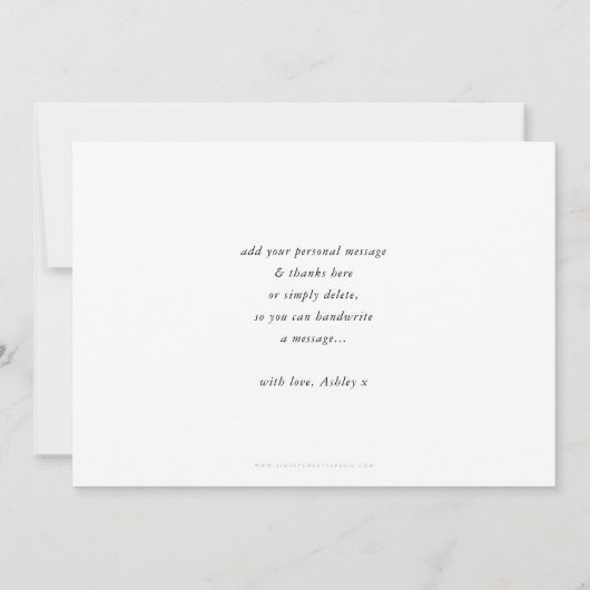 MODERNE DANK U leuke typografie trendy kleurrijk Bedankkaart (Achterkant)