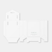 Moderne dank u Sage Green Monogram bruiloft Bedankdoosjes (Uitgevouwen)