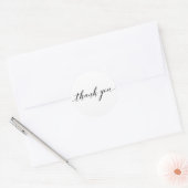 Moderne Dank U Script Calligrafie Sticker (Envelop)