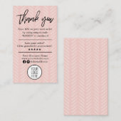 Moderne dank u voor uw bestelling met Logo Busines Visitekaartje (Voorkant / Achterkant)