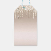 moderne dank voor 16 gouden druppelaars cadeaulabel (Achterkant)