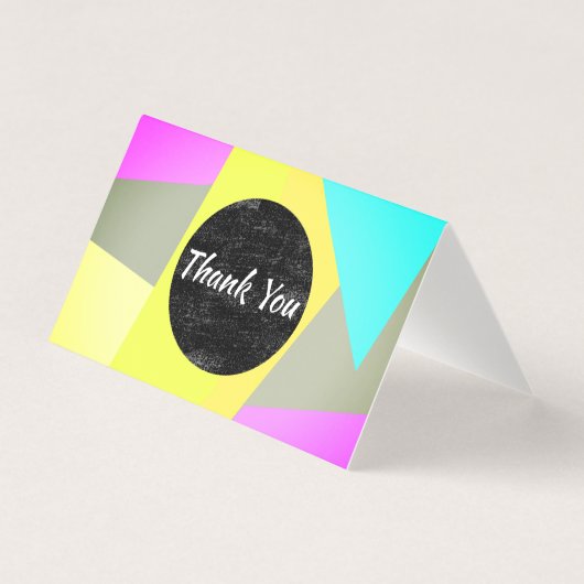 moderne dank voor geometrische abstracte kunst kaart (Voorkant)