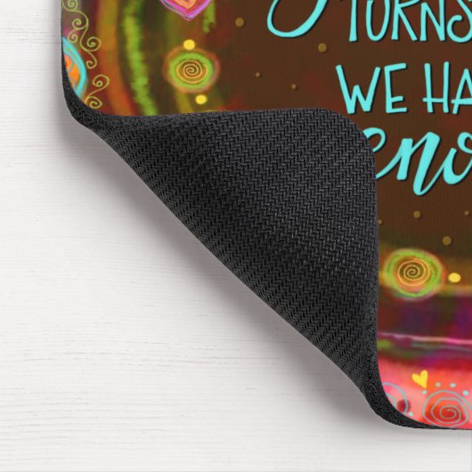  moderne dankbaarheid grillig hart muismat (Hoek)