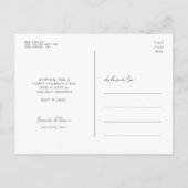 Moderne Dankbare Gezegende Dankzegging Briefkaart (Achterkant)