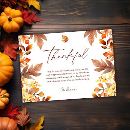 Moderne dankbare Thanksgiving Feestdagenkaart