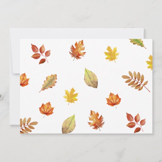 Moderne dankbare Thanksgiving Feestdagenkaart (Achterkant)