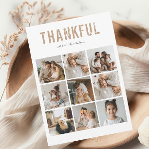 Moderne dankbare Thanksgiving fotocollage