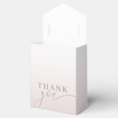 Moderne dankjewel, kalligrafie Roos Gold Bedankdoosjes (Geopend)