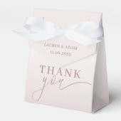 Moderne dankjewel, kalligrafie Roos Gold Bedankdoosjes (Voorkant Zijde)