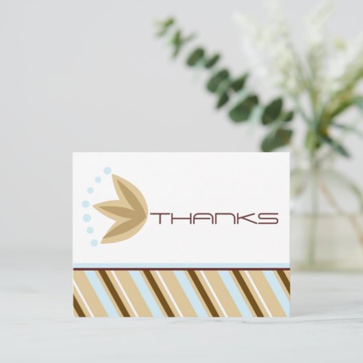 Moderne dankjewel notities (Staand voorkant)