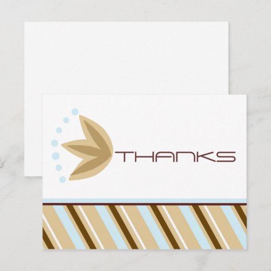 Moderne dankjewel notities (Voorkant / Achterkant)