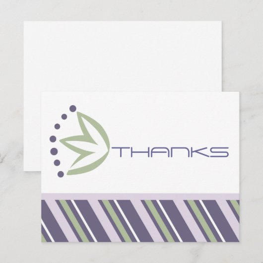 Moderne dankjewel notities (Voorkant / Achterkant)