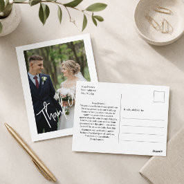 Moderne Dankjewelingsfoto Briefkaart