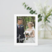 Moderne Dankjewelingsfoto Briefkaart (Staand voorkant)