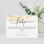 Moderne Dankkaart Voor Pensioen Geschenken (Staand voorkant)
