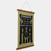 Moderne dans gefeliciteerd hangend wandkleed (Gebogen)