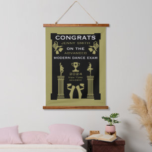 Moderne dans gefeliciteerd hangend wandkleed