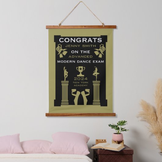 Moderne dans gefeliciteerd hangend wandkleed (Slaapkamer)