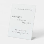 Moderne Dans In De Hemel Trouwmonument Reclamebord Met Voetstuk (Voorkant)