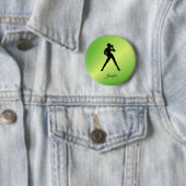 Moderne Dans met Naam Ronde Button 5,7 Cm (In situ)