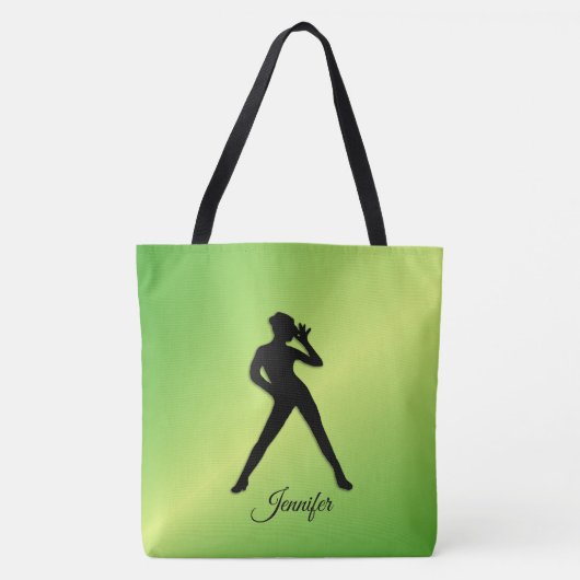 Moderne Dans met Naam Tote Bag (Voorkant)
