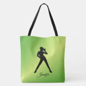 Moderne Dans met Naam Tote Bag (Achterkant)