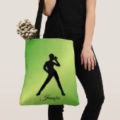 Moderne Dans met Naam Tote Bag (Dichtbij)