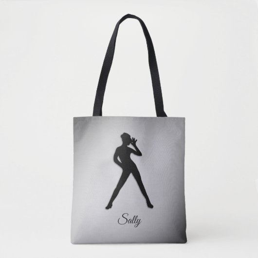 Moderne Dans met Naam Tote Bag (Voorkant)
