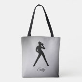 Moderne Dans met Naam Tote Bag (Achterkant)